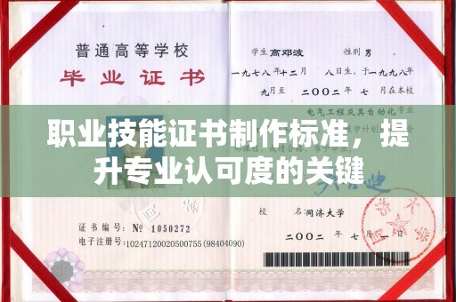政和职业技能证书制作标准，提升专业认可度的关键