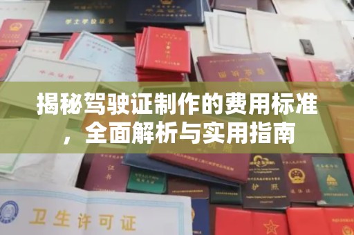 政和揭秘驾驶证制作的费用标准，全面解析与实用指南