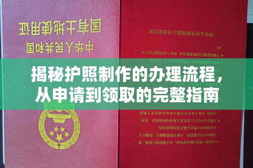 政和揭秘护照制作的办理流程，从申请到领取的完整指南