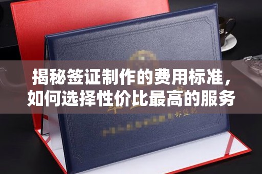 政和揭秘签证制作的费用标准，如何选择性价比最高的服务？