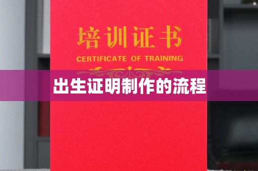 政和出生证明制作的流程