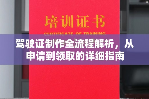 政和驾驶证制作全流程解析，从申请到领取的详细指南